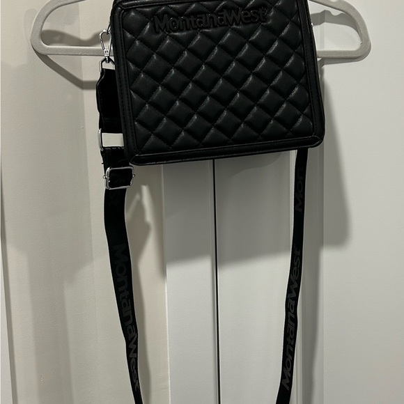 Montana West Black Quilted Crossbody Bag - Picture 2 of 9